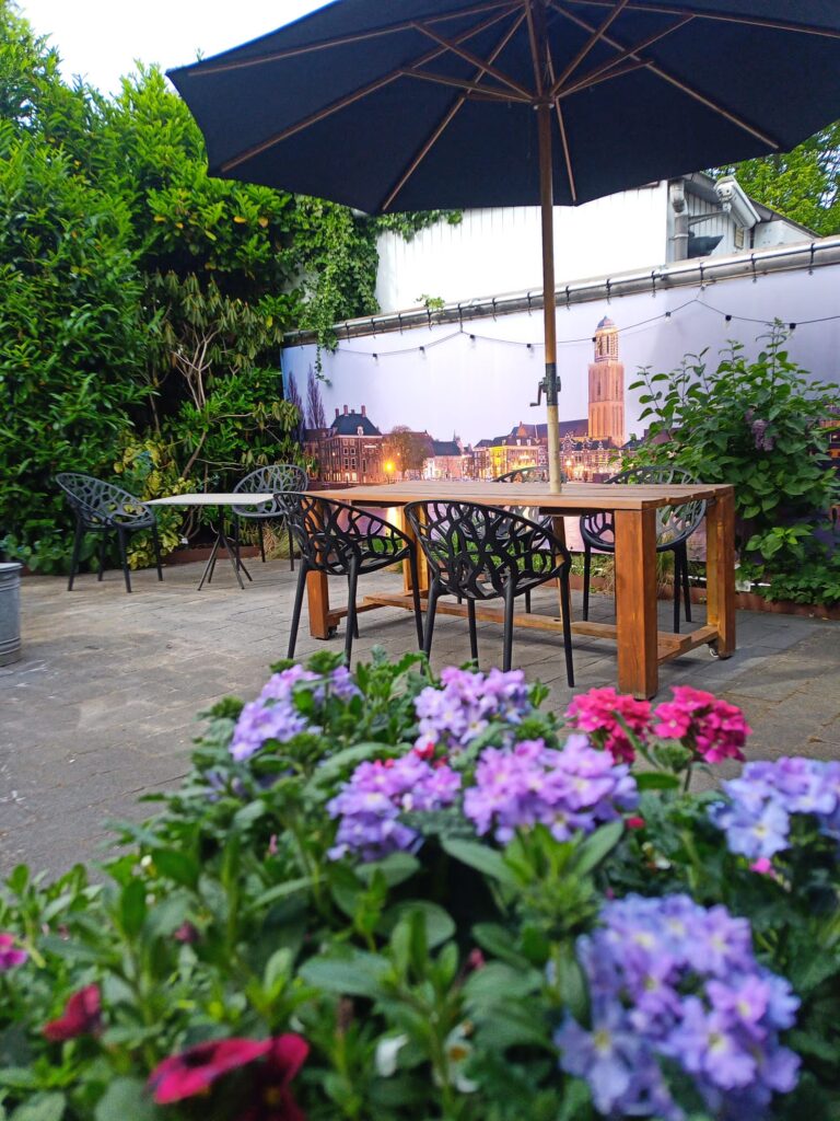 De tuin van B&B In de Gloria